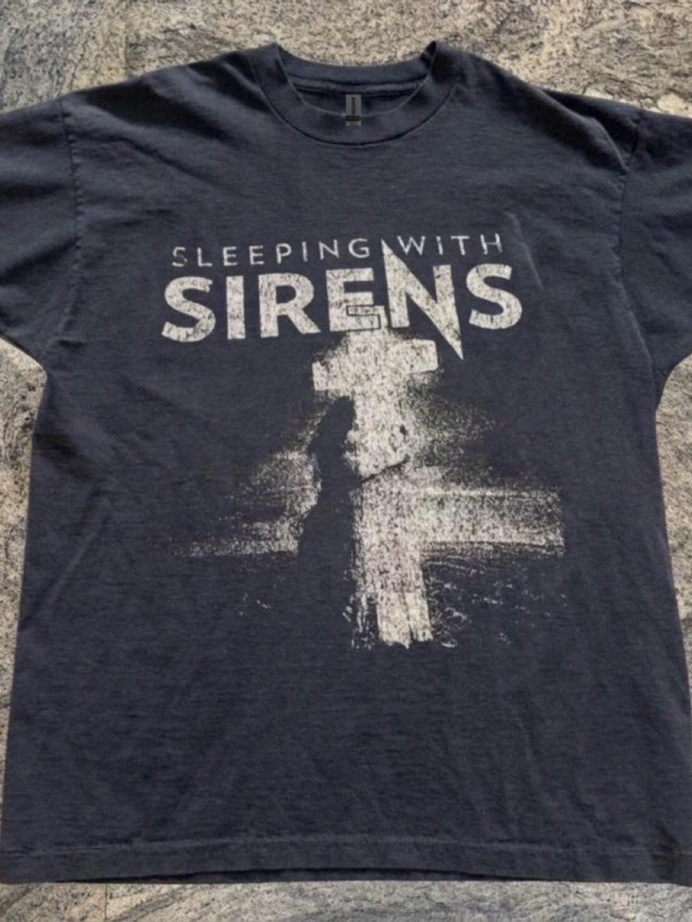 Gildan Black Sleeping With Sirens Graphic Tee